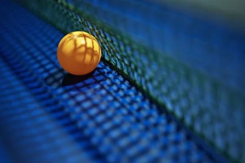 Table tennis ball on the table Stock-Fotos