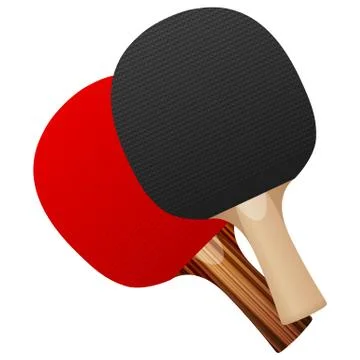 Table tennis bats Stock Illustration