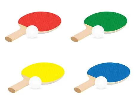 Table tennis equipment vector design Stock Illustration