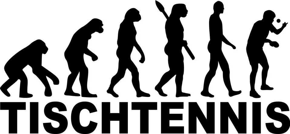 Table Tennis Evolution 스톡 일러스트