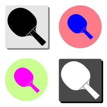 Table tennis. flat vector icon Stock Illustration