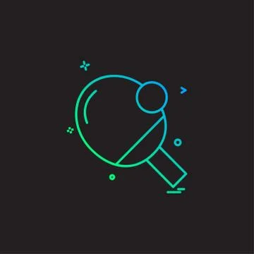 Table tennis icon design vector Illustrazione stock
