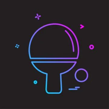 Table tennis icon design vector Stock Illustration