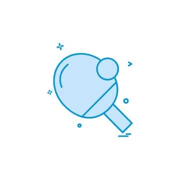 Table tennis icon design vector Illustrazione stock