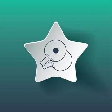 Table tennis icon Stock Illustration