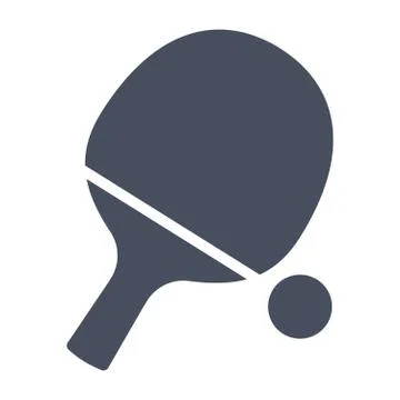 Table Tennis Icon Stock Illustration