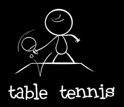 Table tennis Stock Illustration
