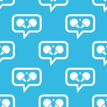 Table tennis message pattern Stock Illustration