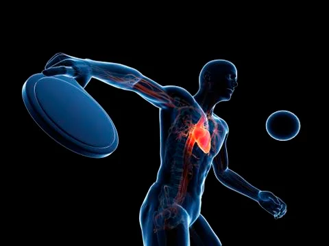 Table tennis player, artwork Illustrazione stock