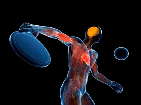 Table tennis player, artwork Stock Illustration