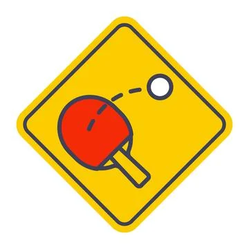 Table tennis racket icon. Stock Illustration