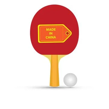 Table tennis racket Stock Illustration
