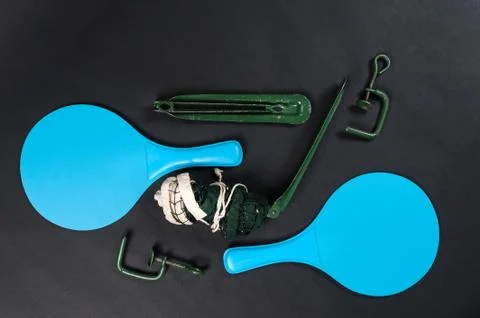 Table tennis racket Stock Photos