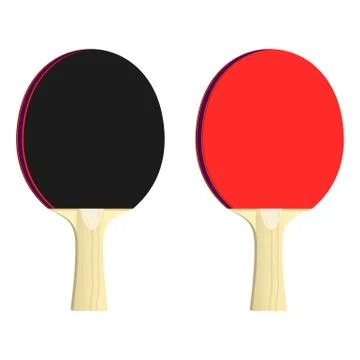 Table tennis racket vector design illustration isolated on white background Stock Illustration