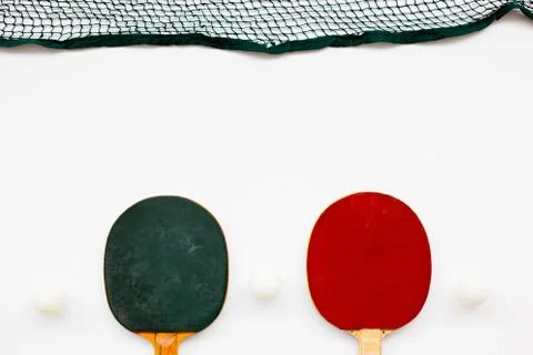 Table tennis rackets Stock Photos