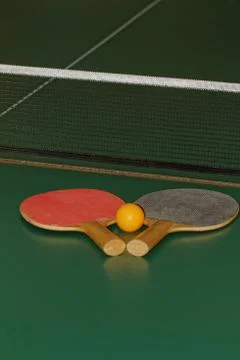 Table tennis set Stock Photos