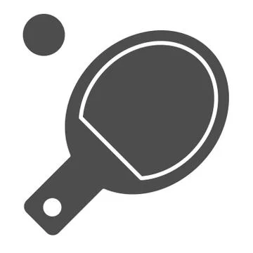Table tennis solid icon. Ping pong vector illustration isolated on white. Table イラスト素材