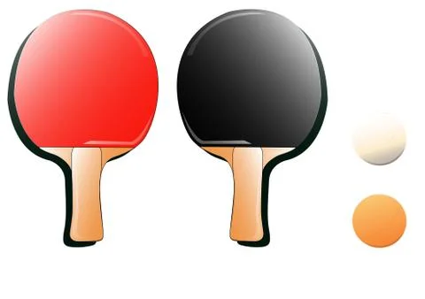 Table tennis tools vector Stock Illustration