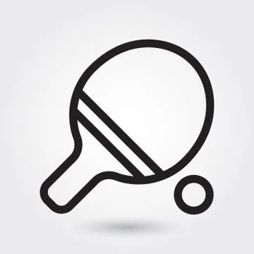 Table tennis vector icon, Ping pong Sports icon, olympic symbol. Stock Illustration