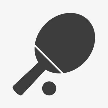 Table tennis vector icon. Ping pong sign Illustrazione stock