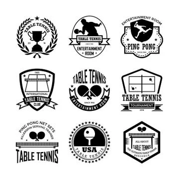 Table tennis Vector Icons Stock Illustration