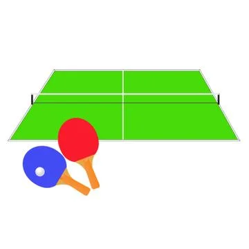 Table tennis. Vector illustration. Stock-Illustration