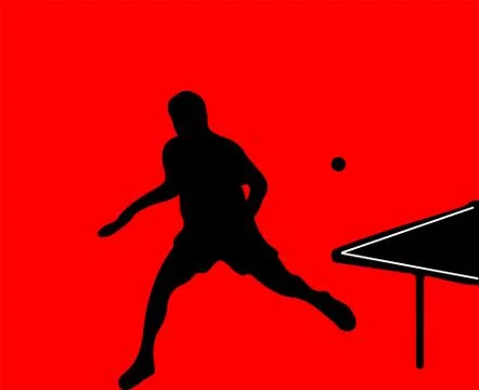 Table tennis vector illustration isolated on background Stock Illustration