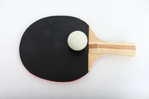 Table Tennis on a white background. Stock Photos