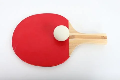 Table Tennis on a white background. Stock Photos
