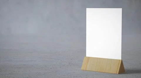 Table tent mock up Stock Illustration