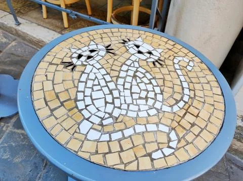 Table on Teotoki Square. Town Hall Square. Old town. Kerkyra. The island of C Photos
