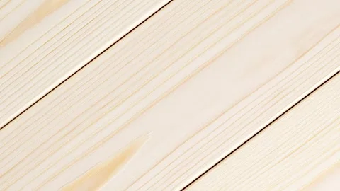 Table top background of light wood polished treated boards, rotating Stock Footage 255032425