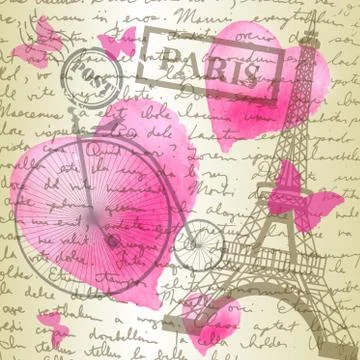 Table top with sketching paper Stockillustratie