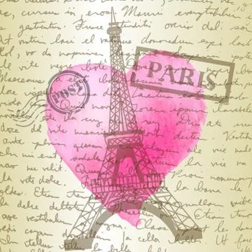 Table top with sketching paper Stock Illustration