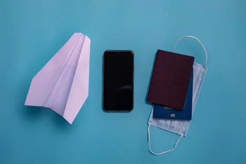 Table top view accessory of accessory travel in holiday background concept. F Foto stock