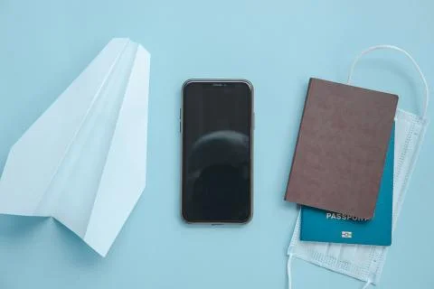 Table top view accessory of accessory travel in holiday background concept. F Stock Photos