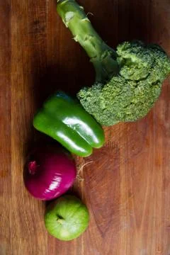 Table with vegetables Stock Photos