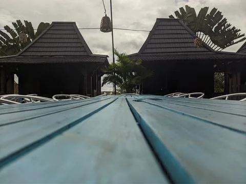 Table view in cafe Stock Photos