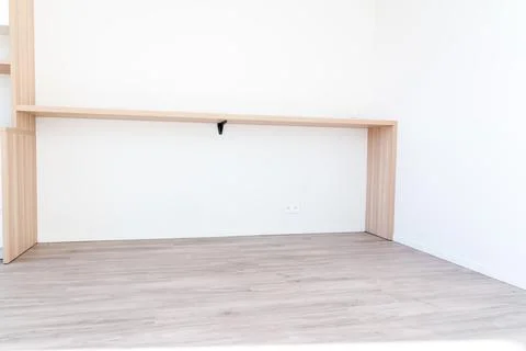 Table on the wall of a kitchen Stock Photos