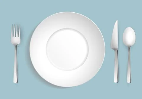 Table ware set Stock Illustration