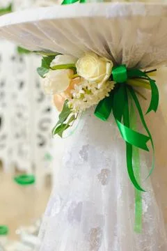 Table for wedding ceremony Stock Photos