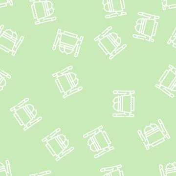 Table for wedding day guests line vector seamless pattern Illustrazione stock