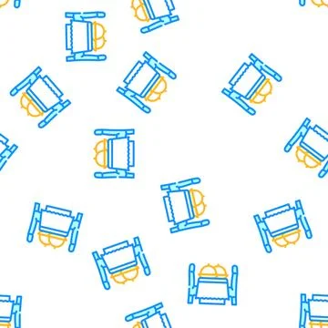 Table for wedding day guests vector seamless pattern Illustrazione stock