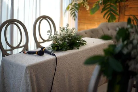 Table for Wedding Procession Stock Photos