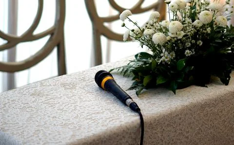 Table for Wedding Procession Stock Photos