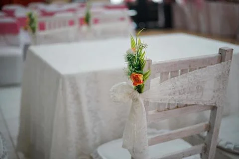 Table for Wedding Procession Stock Photos