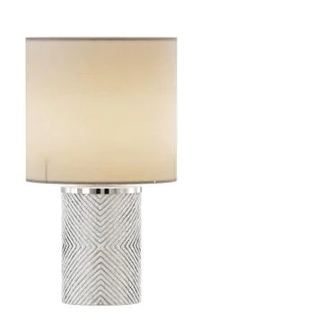 Table white lamp on white background 3d rendering Stock Illustration