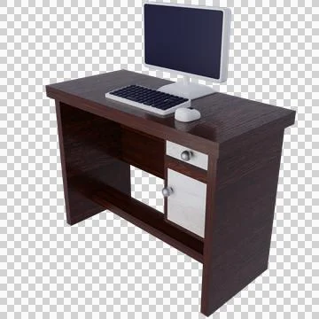 Table for work Illustrazione stock