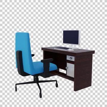 Table for work Stock Illustration