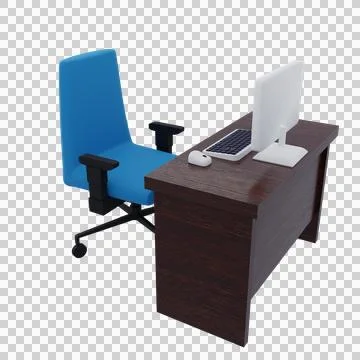 Table for work Stock Illustration